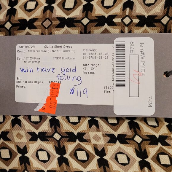 NWT Eco Fabric Midi Dress With Pockets - Picture 6 of 7